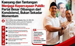 Kaesang dan Tantangan Menjaga Kepercayaan Publik: Partai Besar Dibangun dari Konsistensi, Bukan Sekadar Momentum